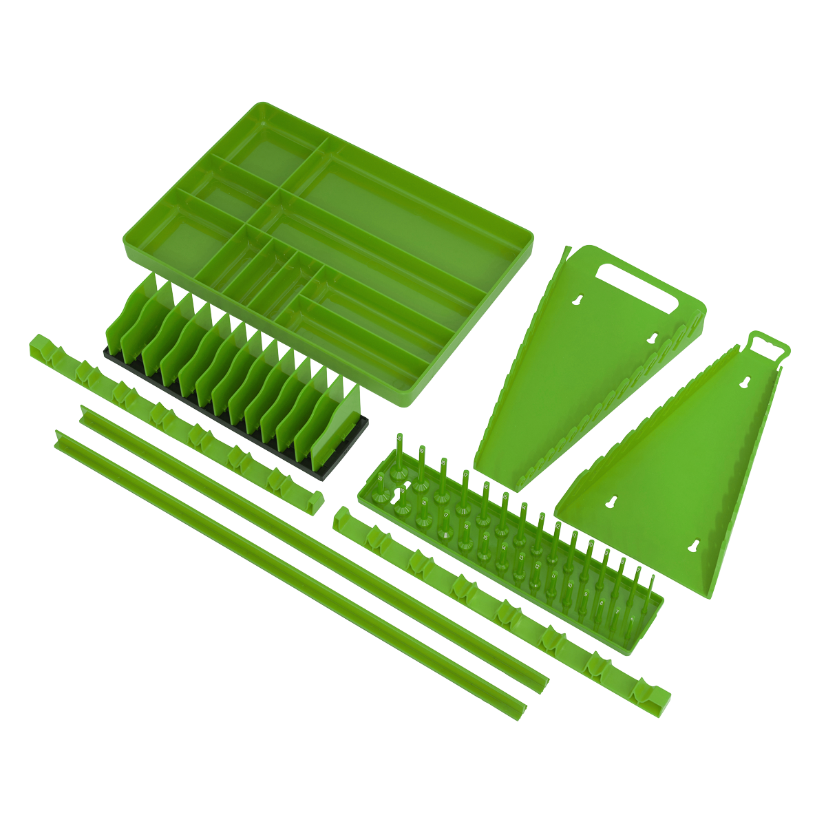 Tool Storage Organizer Set 9pc – Hi-Vis Green