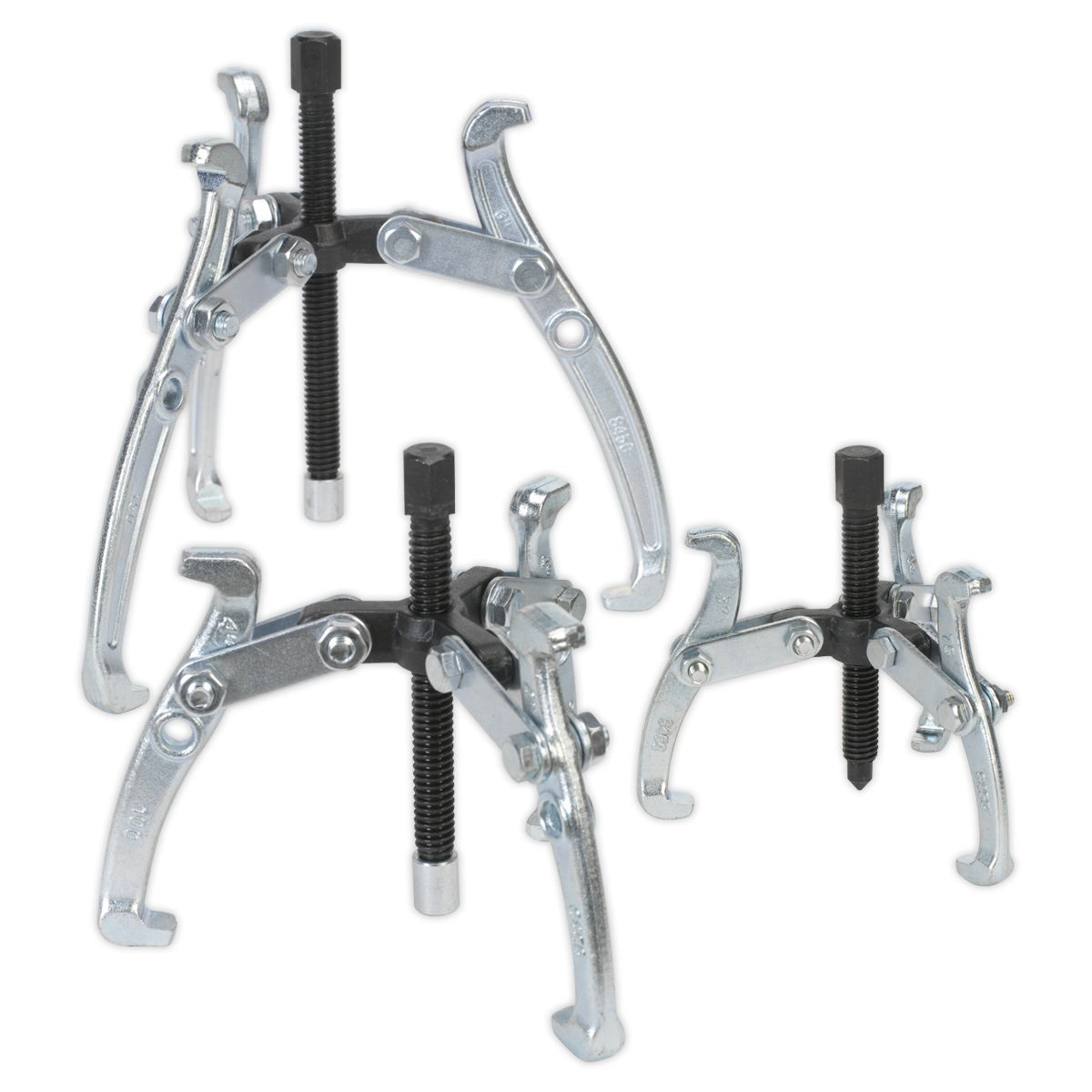 Triple Leg Gear Reversible Puller Set 3pc