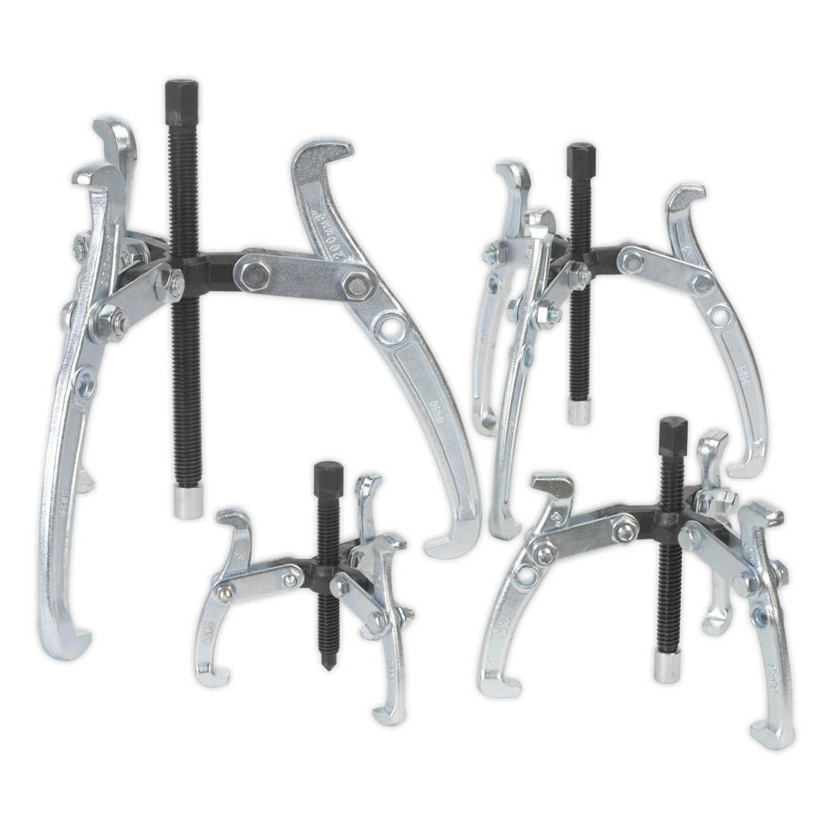Triple Leg Gear Reversible Puller Set 4pc