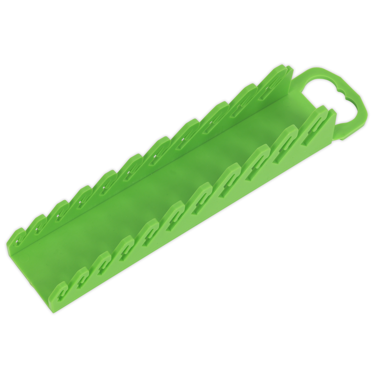 Spanner Rack Capacity 10 Stubby Spanners Hi-Vis Green